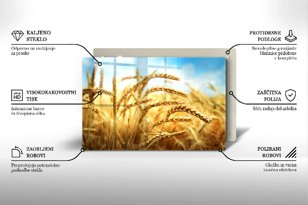 Sklo za varnú dosku Klasy obilnín na poli