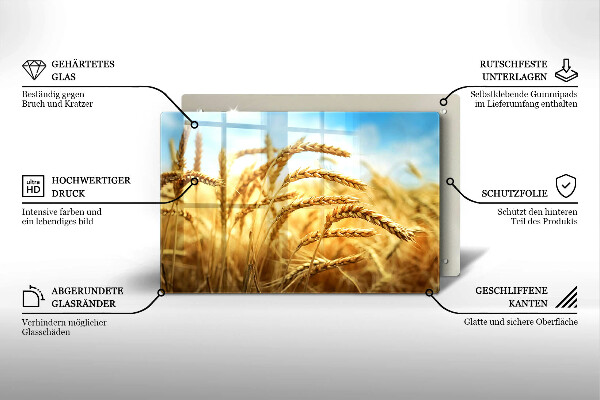 Sklo za varnú dosku Klasy obilnín na poli