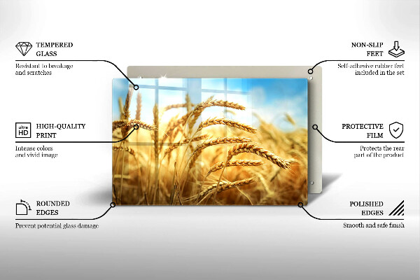 Sklo za varnú dosku Klasy obilnín na poli