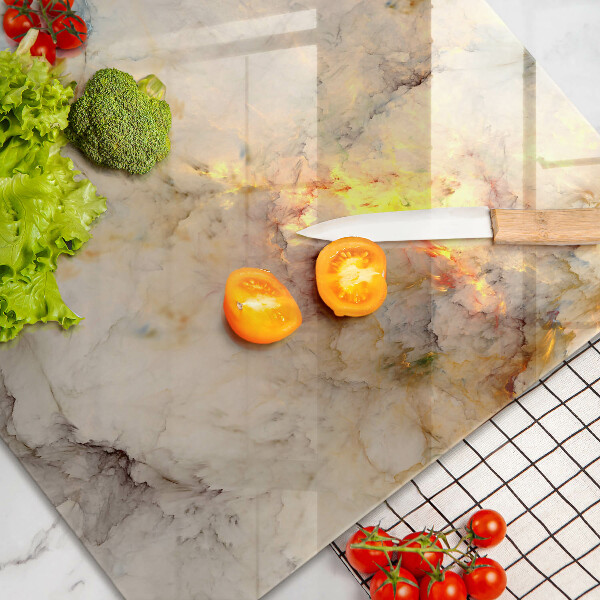 Krycia doska na sporák Textúra mramoru so zlatom