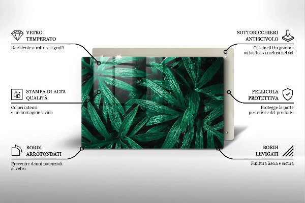 Krycia doska na sporák Listy rastlín