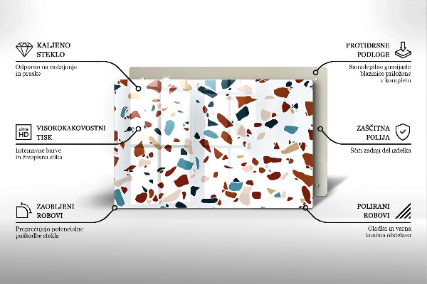 Krycia doska na sporák Dekoratívny kameň