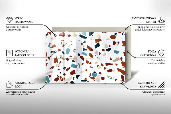 Krycia doska na sporák Dekoratívny kameň