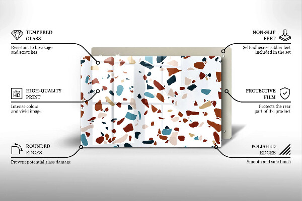 Krycia doska na sporák Dekoratívny kameň