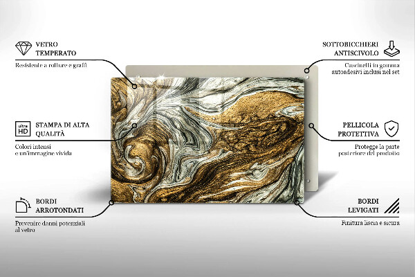 Krycia doska na sporák Bohatá abstrakcia