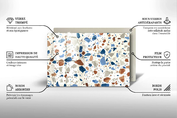 Krycia doska na sporák Dekoratívna kamenina