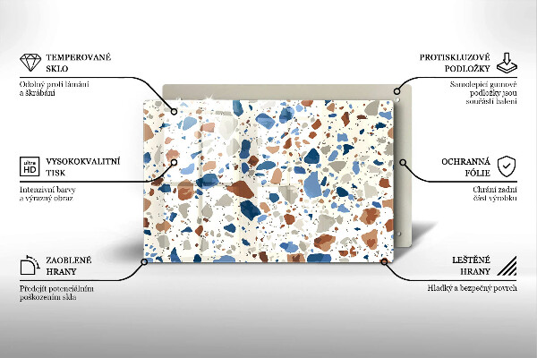 Krycia doska na sporák Dekoratívna kamenina