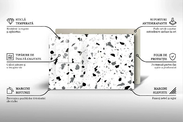 Krycia doska na sporák Dekoratívna kamenina