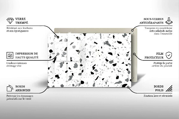 Krycia doska na sporák Dekoratívna kamenina