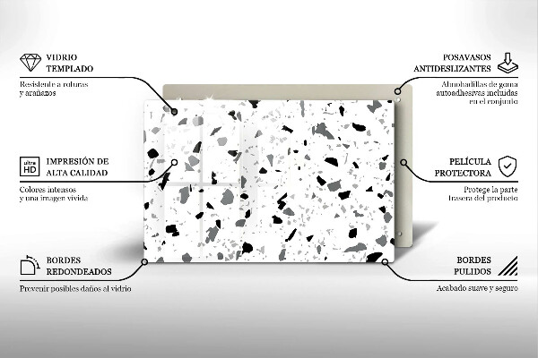 Krycia doska na sporák Dekoratívna kamenina