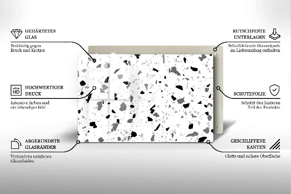 Krycia doska na sporák Dekoratívna kamenina