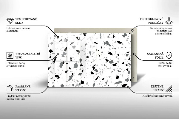 Krycia doska na sporák Dekoratívna kamenina