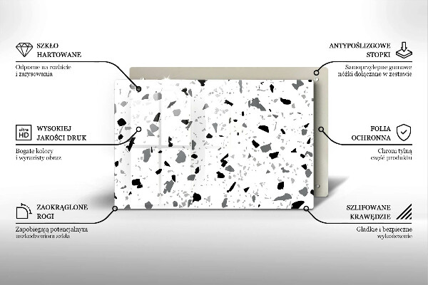 Krycia doska na sporák Dekoratívna kamenina