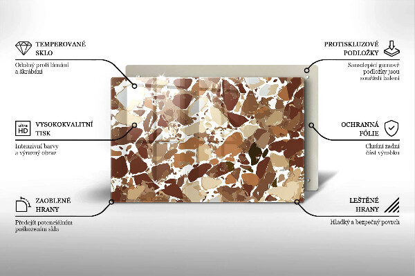 Krycia doska na sporák Kamenné ozdobné škvrny