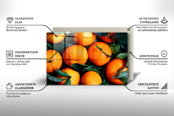 Krycia doska na sporák Pomarančové ovocie