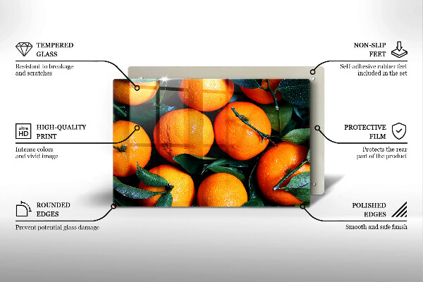 Krycia doska na sporák Pomarančové ovocie