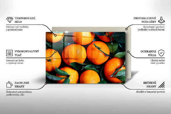 Krycia doska na sporák Pomarančové ovocie