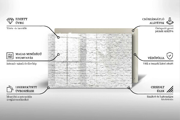 Sklo za varnú dosku Murovaná stena
