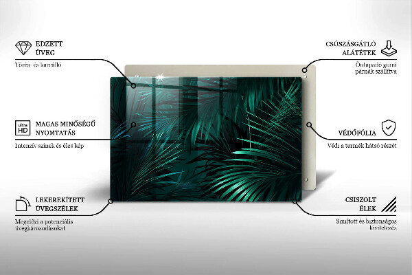 Krycia doska na sporák Listy divokej džungle