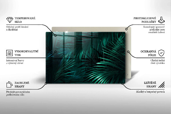 Krycia doska na sporák Listy divokej džungle