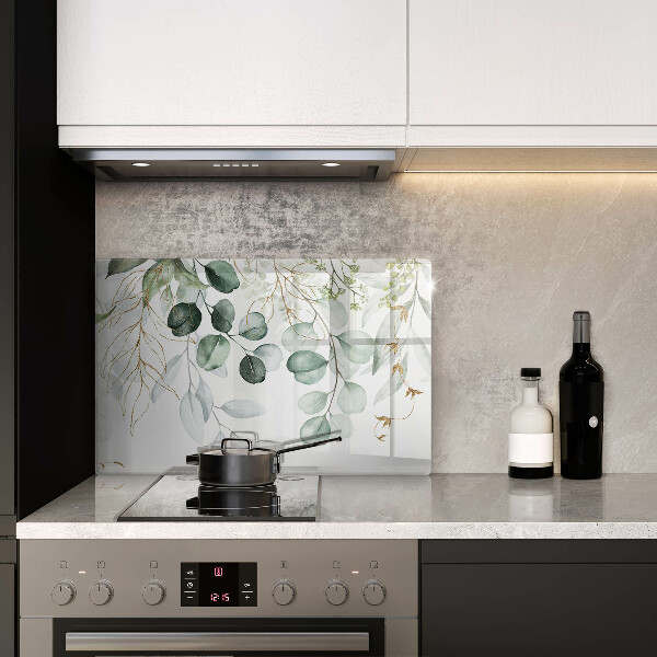 Krycia doska na sporák Maľované rastliny