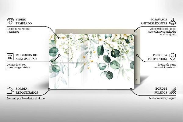 Krycia doska na sporák Akvarelové rastliny