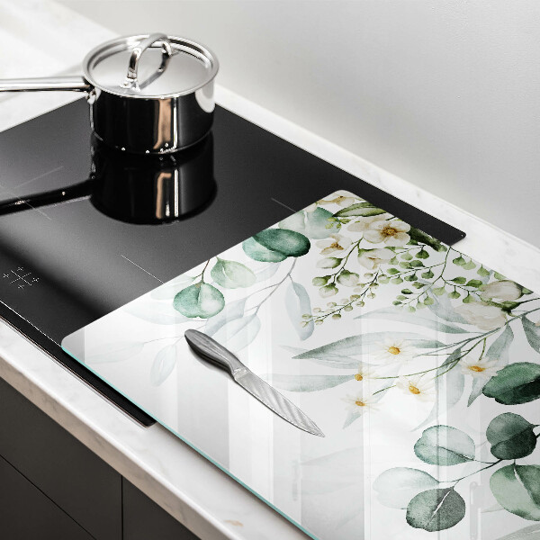 Krycia doska na sporák Akvarelové rastliny