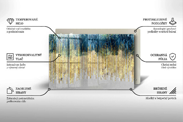 Sklo za varnú dosku Dizajnérska abstrakcia