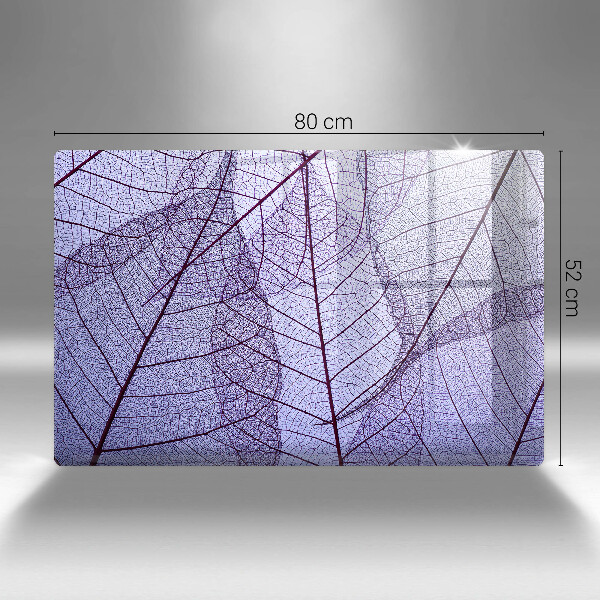 Sklo za varnú dosku Listy so žilami