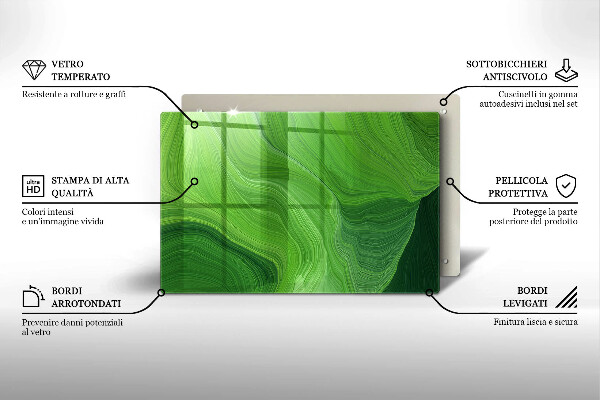 Kalené sklo za sporák Abstraktná textúra