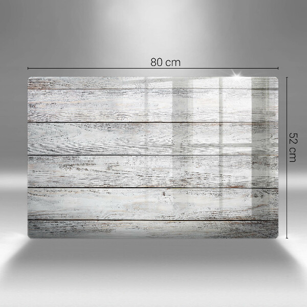 Kalené sklo za sporák Svetlé drevené dosky