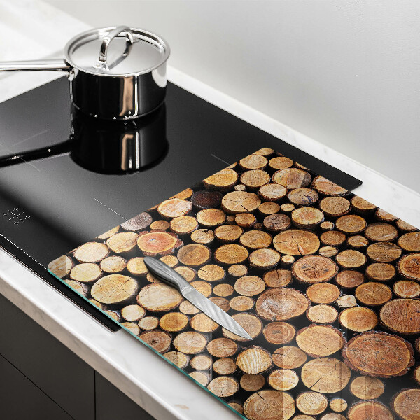 Kalené sklo za sporák Kmene stromov