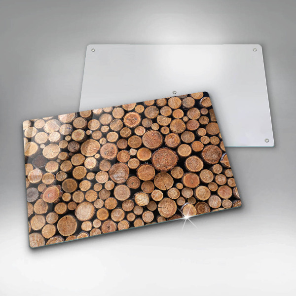 Kalené sklo za sporák Kmene stromov