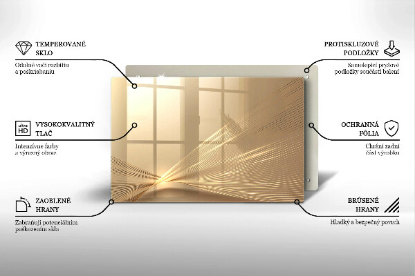 Kalené sklo za sporák Moderná abstrakcia