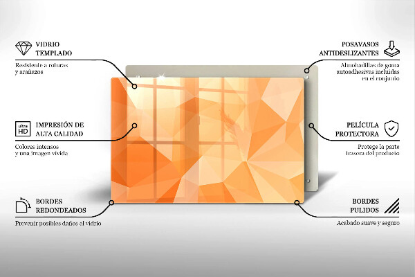 Kalené sklo za sporák Geometrické pozadie
