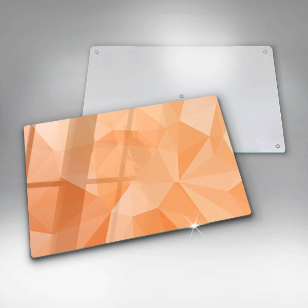 Kalené sklo za sporák Geometrické pozadie