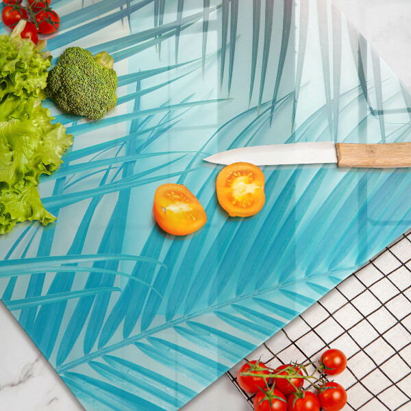 Kalené sklo za sporák Pastelové listy