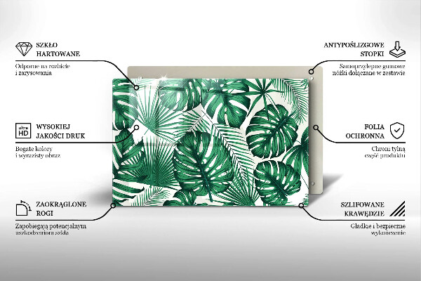 Sklo za varnú dosku Monstera odchádza