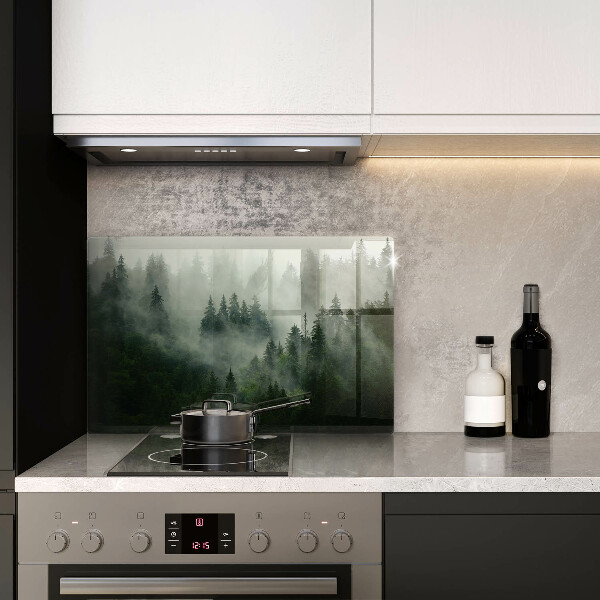 Kryt na indukčnú dosku Hmlistá lesná krajina