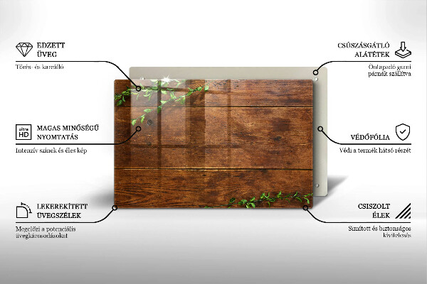 Kryt na indukčnú dosku Drevené dosky a listy