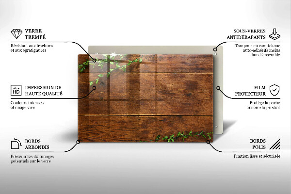 Kryt na indukčnú dosku Drevené dosky a listy