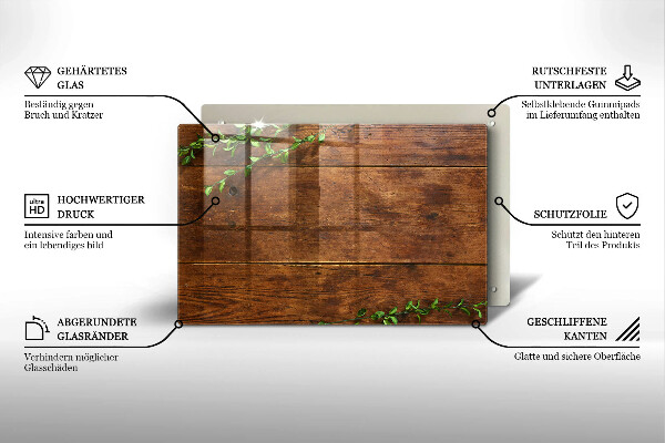 Kryt na indukčnú dosku Drevené dosky a listy