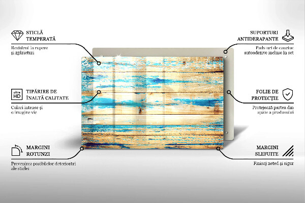 Kryt na indukčnú dosku Retro drevené dosky