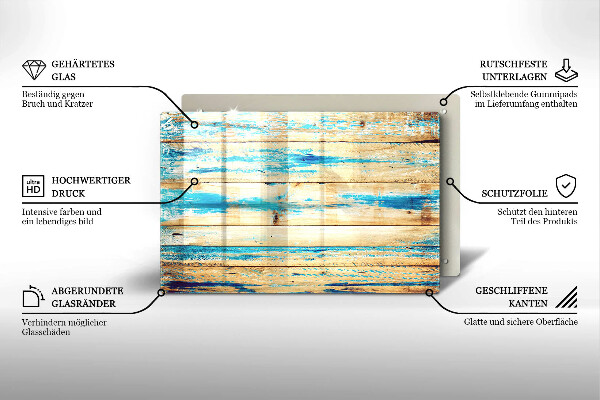 Kryt na indukčnú dosku Retro drevené dosky