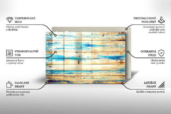 Kryt na indukčnú dosku Retro drevené dosky
