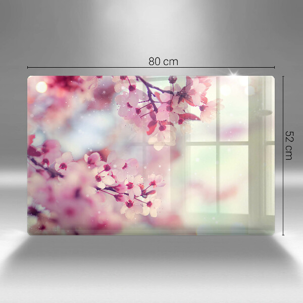 Kryt na indukčnú dosku Prírodné kvety jabloní