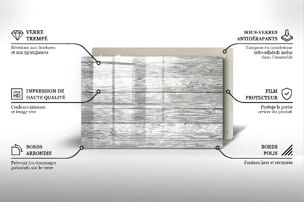 Kryt na indukčnú dosku Staré drevené dosky