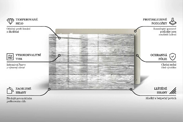 Kryt na indukčnú dosku Staré drevené dosky