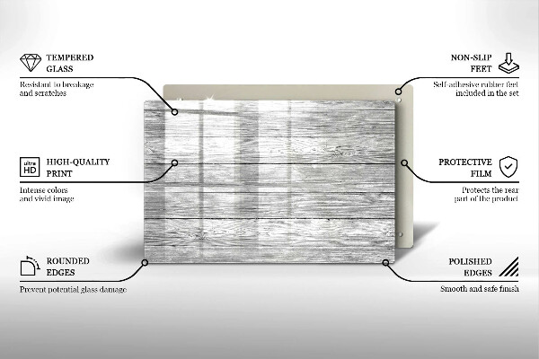 Kryt na indukčnú dosku Staré drevené dosky