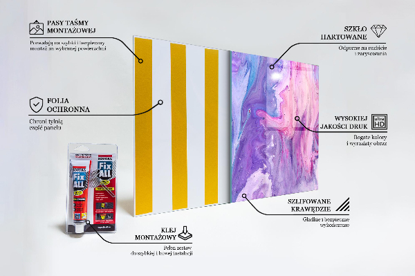 Nástenný panel  Ružová abstrakcia